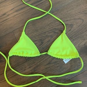 NEON GREEN/YELLOW BIKINI TOP